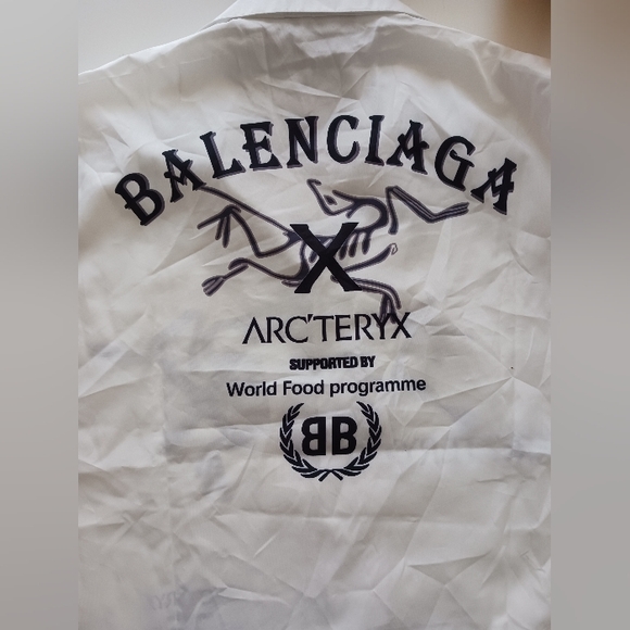 NWT Fashion Design Like Balenciaga X Arcteryx Button Down Shirt Size M - Picture 5 of 6